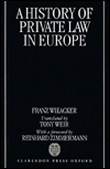 Book A History of Private Law in Europe: with particular reference to Germany free