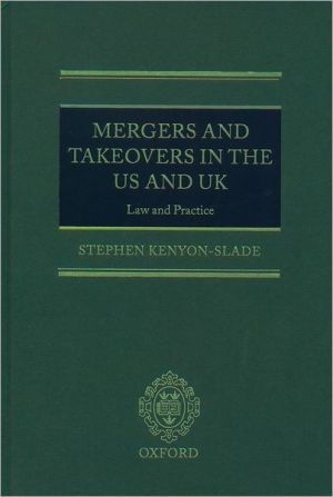 Book Mergers And Takeovers In The Us And Uk: Law And Practice free