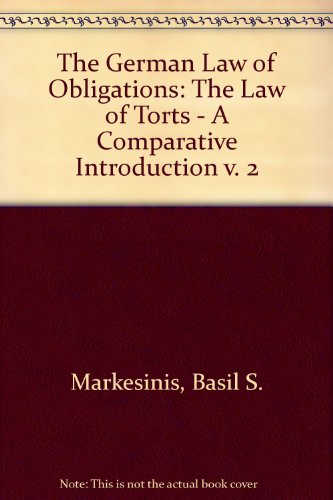 Book The German Law of Obligations free