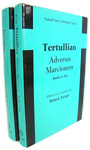 Book Adversus Marcionem: Bks. 1-5 In 2v (early Christian Texts) free