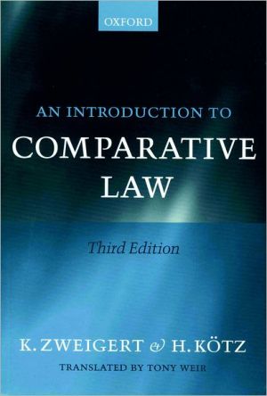 Book An Introduction to Comparative Law free