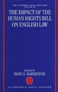 Book The Impact of the Bill of Rights on English Law (Clifford Chance Lectures, Volume 3) free