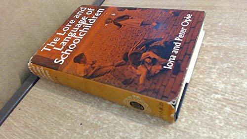 Book The Lore and Language of School-Children free