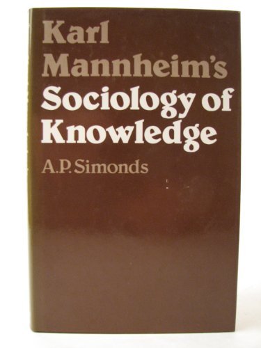 Book Karl Mannheim's Sociology of Knowledge free