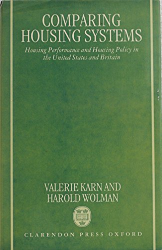 Book Comparing Housing Systems: Housing Performance and Housing Policy in the United States and Britain free