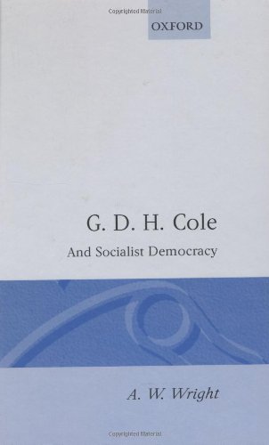 Book G. D. H. Cole and Socialist Democracy free