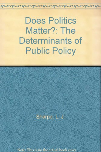 Book Does Politics Matter?: The Determinants of Public Policy free