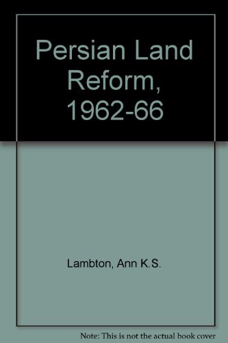 Book The Persian land reform, 1962-1966 free