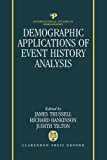 Book Demographic Applications Of Event History Analysis (international Studies In Demography) free