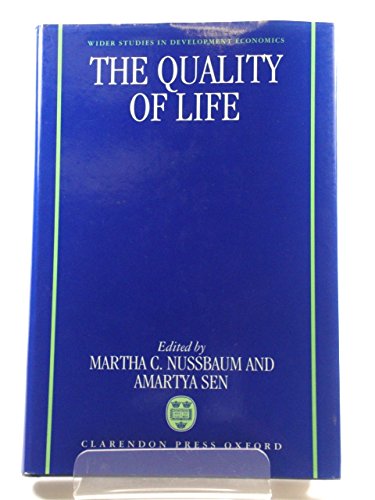 Book The Quality of Life (WIDER Studies in Development Economics) free