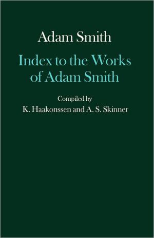Book Index to the Works of Adam Smith (Glasgow Edition of the Works of Adam Smith) free