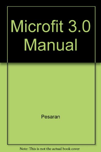 Book Microfit 3.0 Manual free