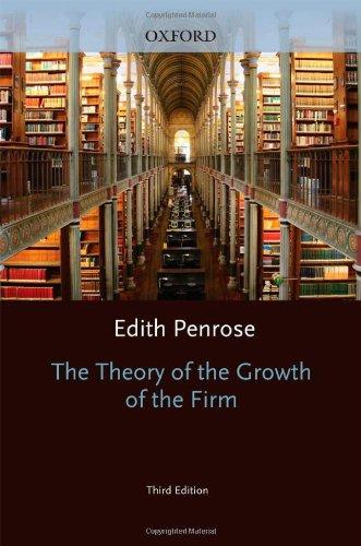 Book The Theory of the Growth of the Firm free