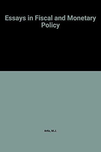 Book Essays in fiscal and monetary policy free Book Essays in fiscal and monetary policy free