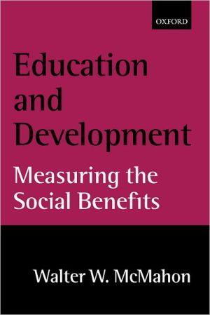 Book Education and Development: Measuring the Social Benefits free