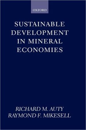 Book Sustainable Development In Mineral Economies free