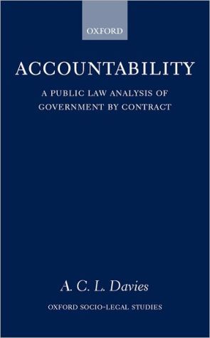 Book Accountability: A Public Law Analysis of Government by Contract free