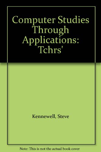 Book Computer Studies Through Applications: Teacher's Resource Pack free