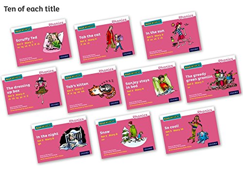 Book Read Write Inc. Phonics: Pink Set 3 Storybooks Pack of 100 free
