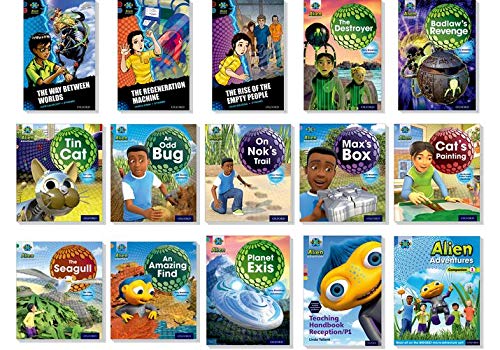 Book Project X Alien Adventures: Lilac-Dark Red + Book Bands, Oxford Levels 1-20 Singles Pack free