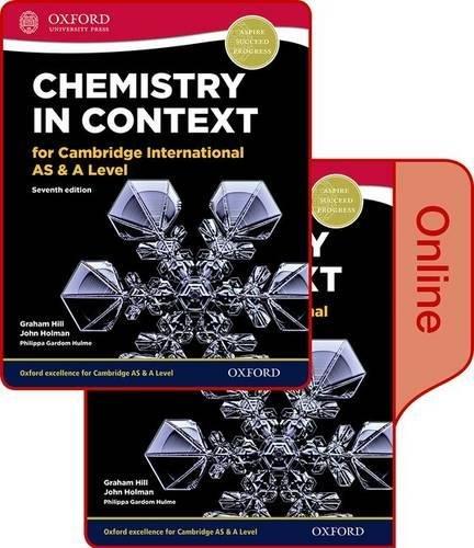 Book Chemistry in Context for Cambridge International AS & A Level Print & Online Student Book Pack (CIE A Level) free