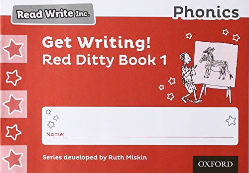 Book Read Write Inc. Phonics: Get Writing! Red Ditty Book 1 Pack of 10 free