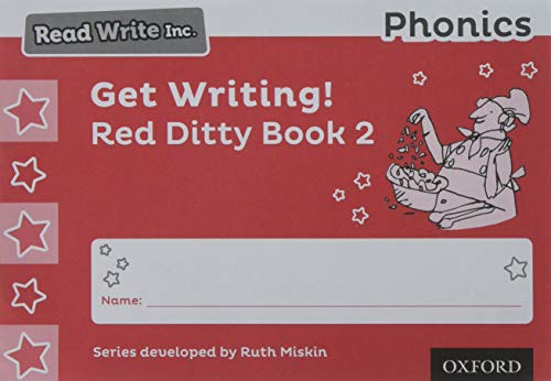 Book Read Write Inc. Phonics: Get Writing! Red Ditty Book 2 Pack of 10 free
