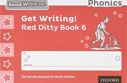 Book Read Write Inc. Phonics: Get Writing! Red Ditty Book 6 Pack of 10 free