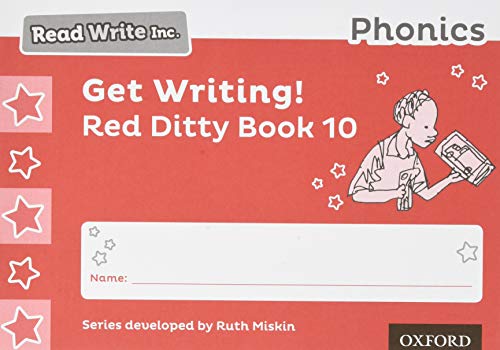 Book Read Write Inc. Phonics: Get Writing! Red Ditty Book 10 Pack of 10 free