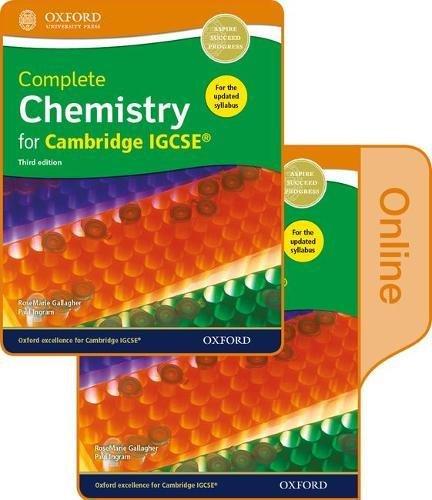 Book Complete Chemistry for Cambridge IGCSERG Print and Online Student Book Pack (CIE IGCSE Complete Series) free