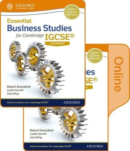 Book Essential Business Studies for Cambridge IGCSERG Print and Online Student Book Pack (CIE IGCSE Essential Series) free