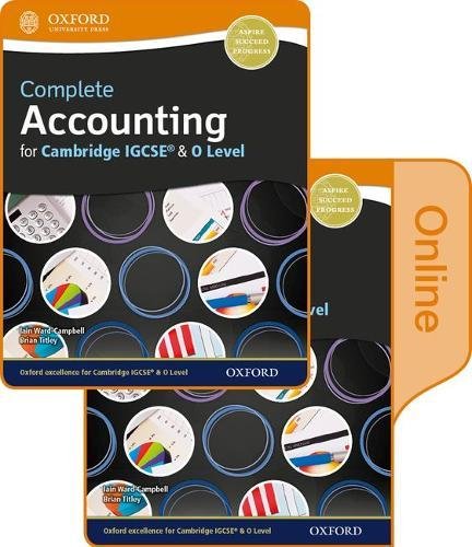 Book Complete Accounting For Cambridge O Level & Igcse Student Book & Online Book (cie Igcse Complete Series) free