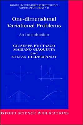 Book One-dimensional Variational Problems: An Introduction (Oxford Lecture Series in Mathematics and Its Applications) free
