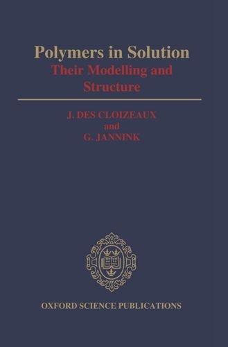 Book Polymers in Solution: Their Modelling and Structure free