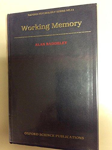 Book Working Memory (Oxford Psychology Series) free