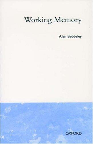 Book Working Memory (Oxford Psychology Series) free