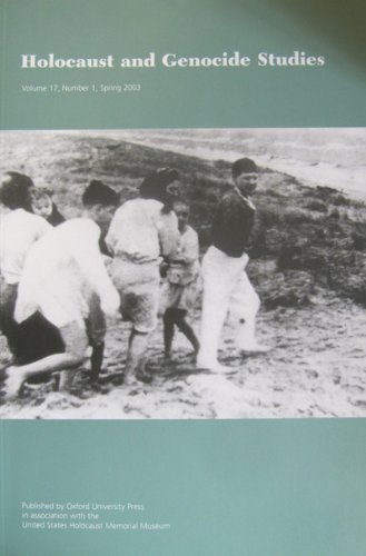 Book Holocaust And Genocide Studies (volume 17, Number 1, Spring 2003) free