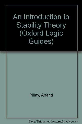 Book An Introduction to Stability Theory (Oxford Logic Guides) free