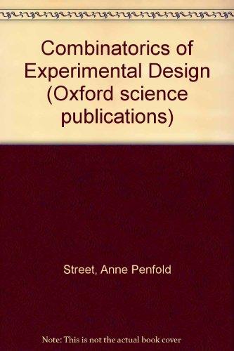 Book Combinatorics of Experimental Design free