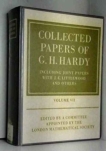 Book Collected Papers of G.H. Hardy: including Joint Papers with J.E. Littlewood and others Volume 7 free