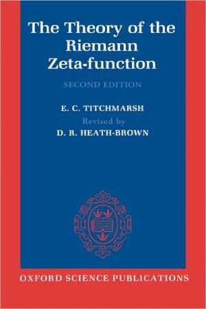 Book The Theory of the Riemann Zeta-Function (Oxford Science Publications) free