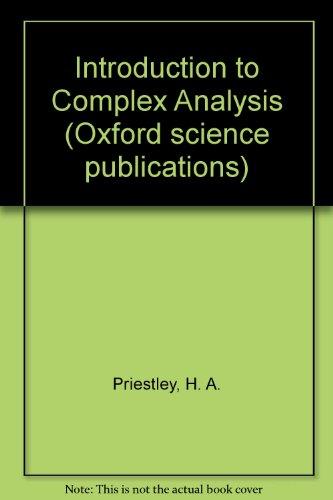 Book Introduction to Complex Analysis (Oxford science publications) free