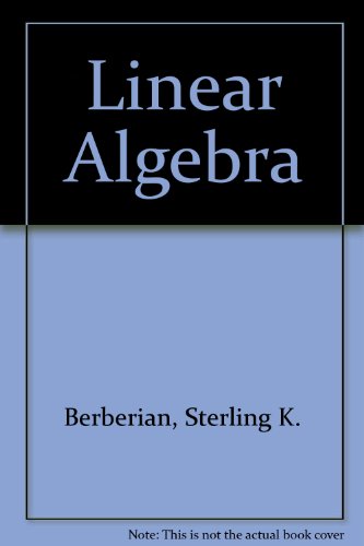 Book Linear algebra free