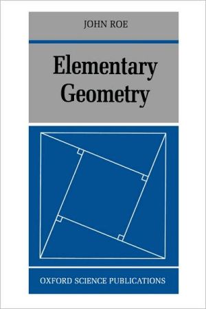 Book Elementary Geometry (Oxford Science Publications Physics; 85; Oxford Science Pubn) free