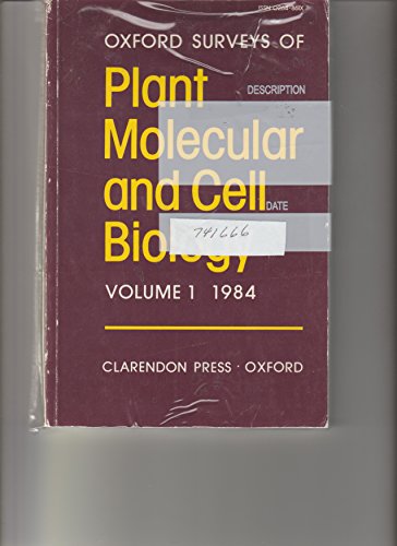 Book Oxford Surveys Of Plant Molecular And Cell Biology: Volume 1: 1984 (sambrook & Tooze Guidebook Series) free