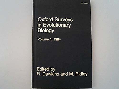 Book Oxford Surveys In Evolutionary Biology: Volume 1: 1984 free Book Oxford Surveys In Evolutionary Biology: Volume 1: 1984 free