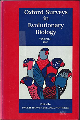 Book Oxford Surveys In Evolutionary Biology: Volume 4: 1987 free