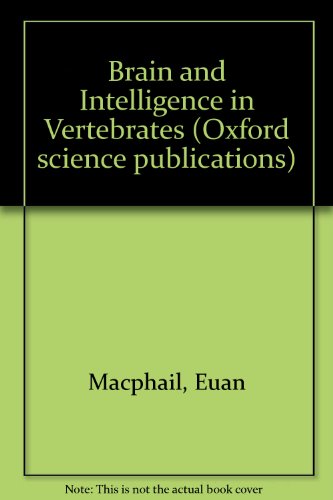 Book Brain And Intelligence In Vertebrates free