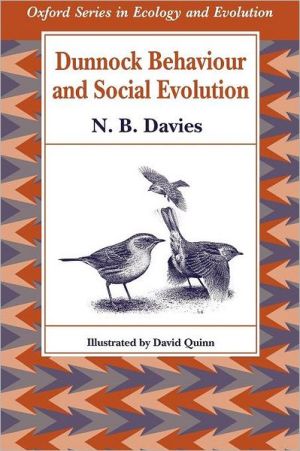 Book Dunnock Behaviour and Social Evolution (Oxford Series in Ecology and Evolution) free