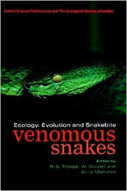 Book Venomous Snakes: Ecology, Evolution, and Snakebite (Symposia of the Zoological Society of London, 70) free
